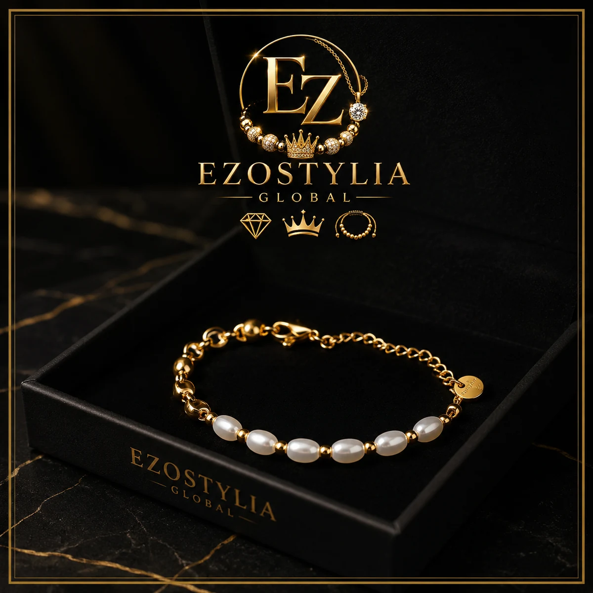 Bransoletka Pearl Chain · Klasyczna Elegancja